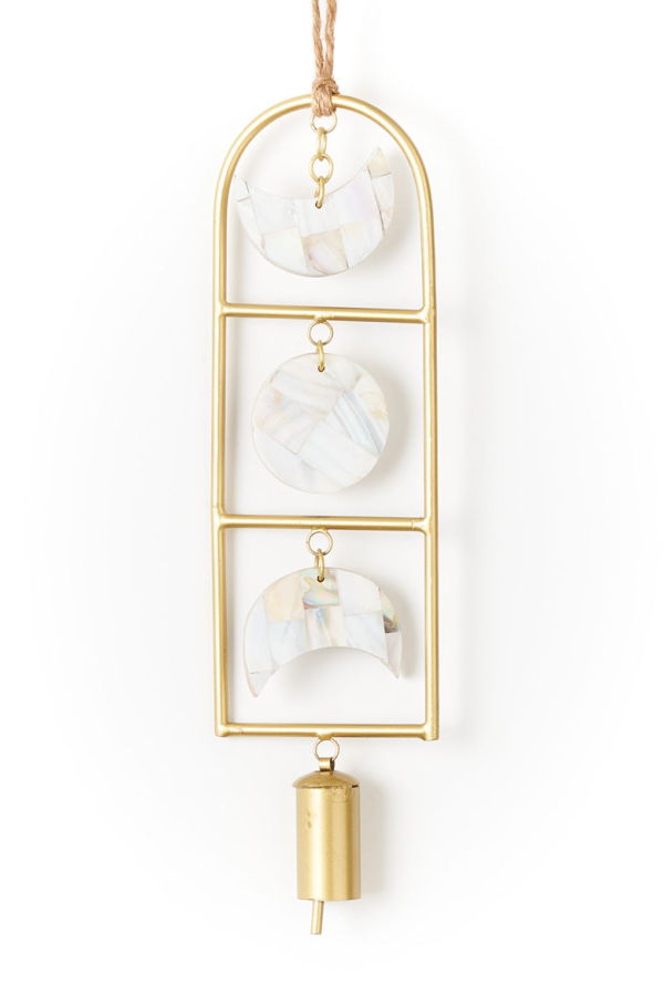 Matr Boomie Chayana Moon Phase Mother of Pearl Wind Chime