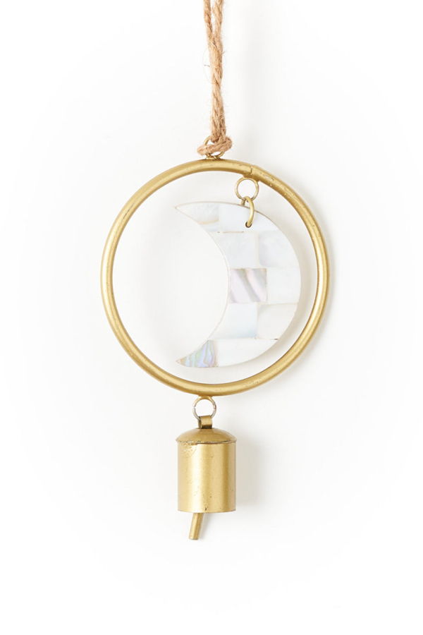 Matr Boomie Chayana Small Moon Mother of Pearl Wind Chime