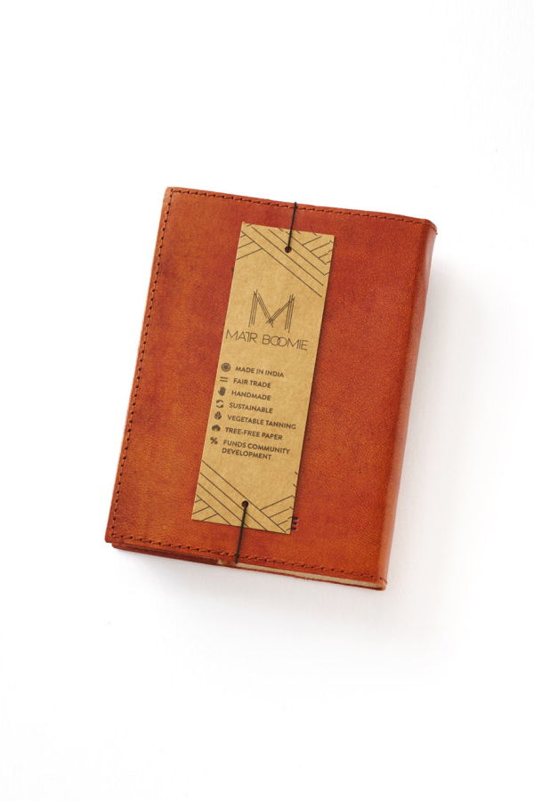 Matr Boomie Embossed Leather Journal - Moon Phase Design
