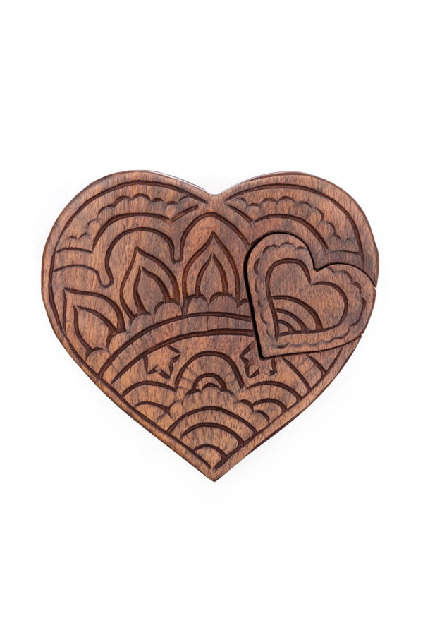 Matr Boomie Heart Puzzle Box Jewelry Holder