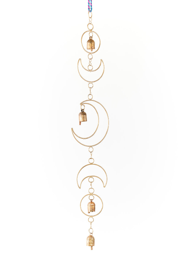 Matr Boomie Indukala Large Moon Phase Bell Wind Chime