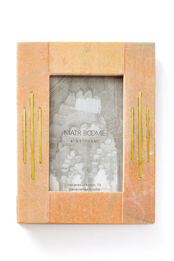 Matr Boomie Jaipuri Picture Frame - Pink Marble