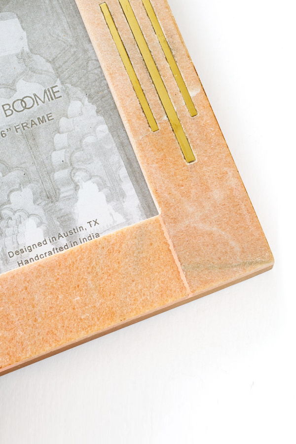 Matr Boomie Jaipuri Picture Frame - Pink Marble