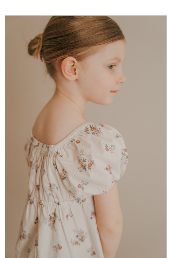 Kids Piper&Cloth Kennedi Dress Short Sleeve - Wildflower Whisper