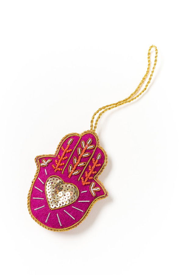 Matr Boomie Larissa Plush Hamsa Felt Ornament