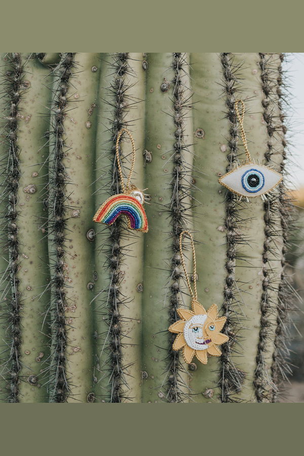 Matr Boomie Larissa Plush Sun Moon Felt Ornament