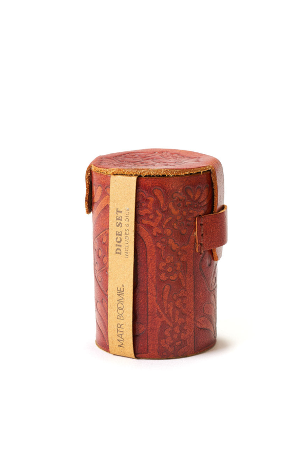 Matr Boomie Leather Dice Cup Set - 6 Dice