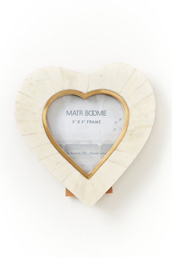 Matr Boomie Mukhendu Heart Picture Frame - Cream