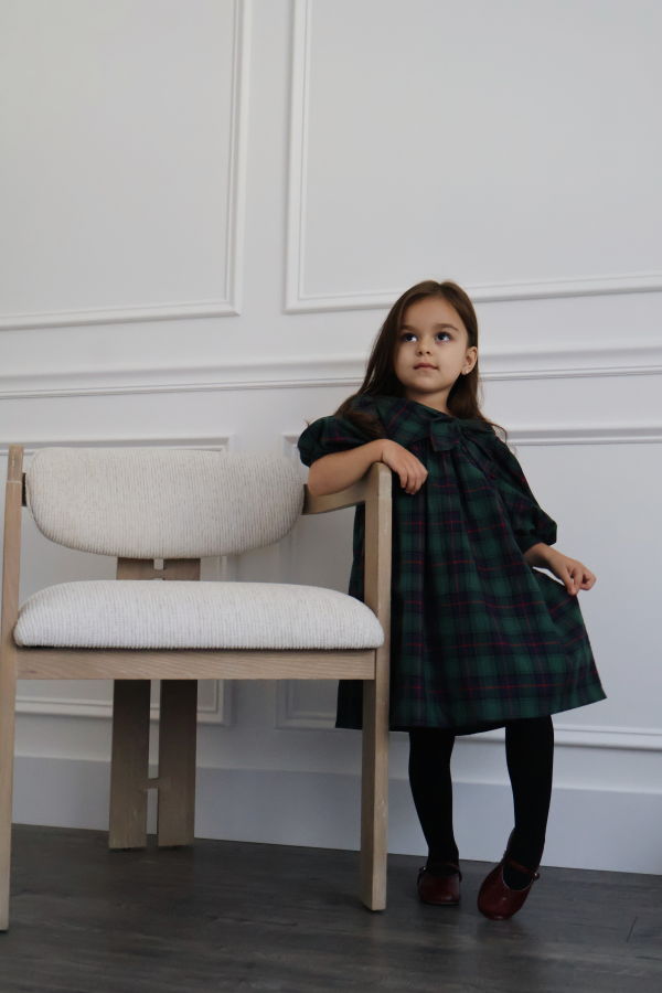 Piper&Cloth Rosemoor Dress - Green Tartan