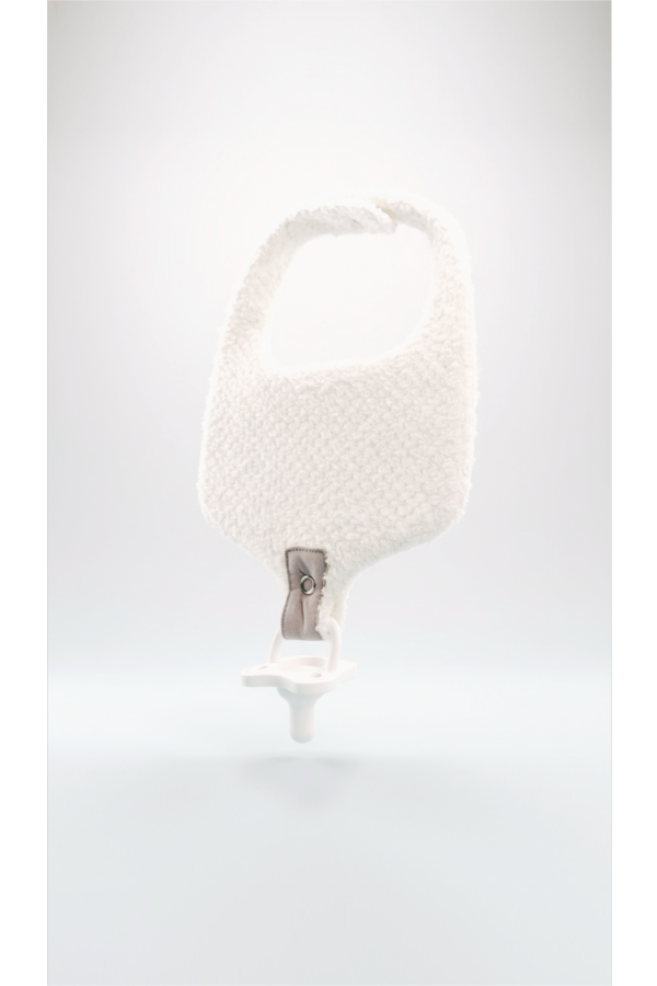 KIDS Piper&Cloth Soothe & Snap Pacifier Bib - Lavender Drift