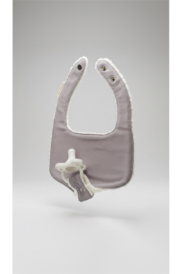 KIDS Piper&Cloth Soothe & Snap Pacifier Bib - Lavender Drift