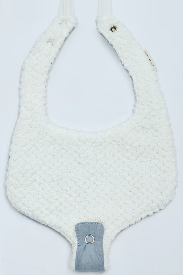 KIDS Piper&Cloth Soothe & Snap Pacifier Bib - Blue