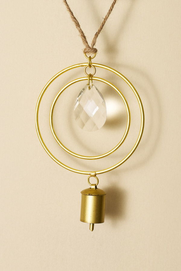 Matr Boomie Surya Two Circle Crystal Suncatcher Wind Chime