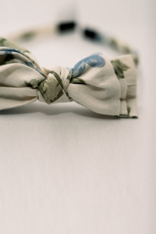 Piper&Cloth Three Little Bows Headband - Fleurs Bleues