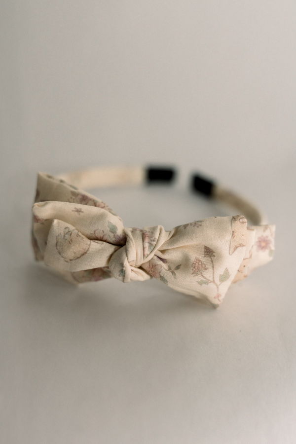 Kids Piper&Cloth Three Little Bows Headband - Pré aux lapins