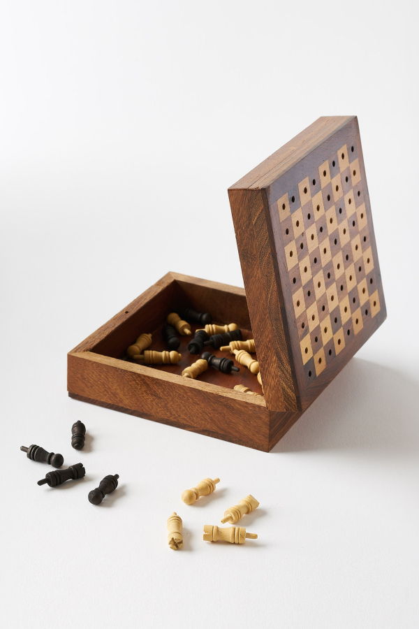 Matr Boomie Travel Chess Game - Handcrafted Wood Pegs