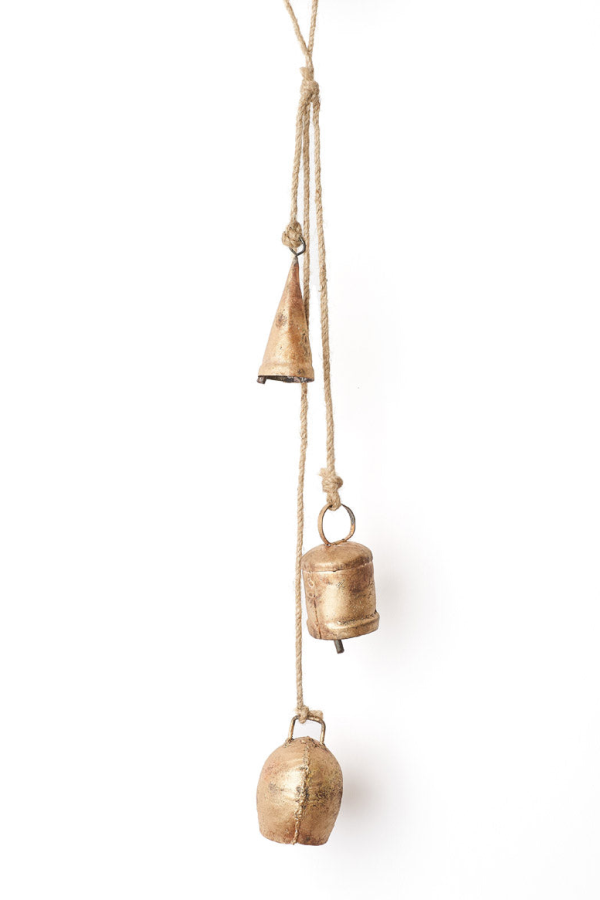 Matr Boomie Trio Rustic Bells Cascade Hanging Wind Chime
