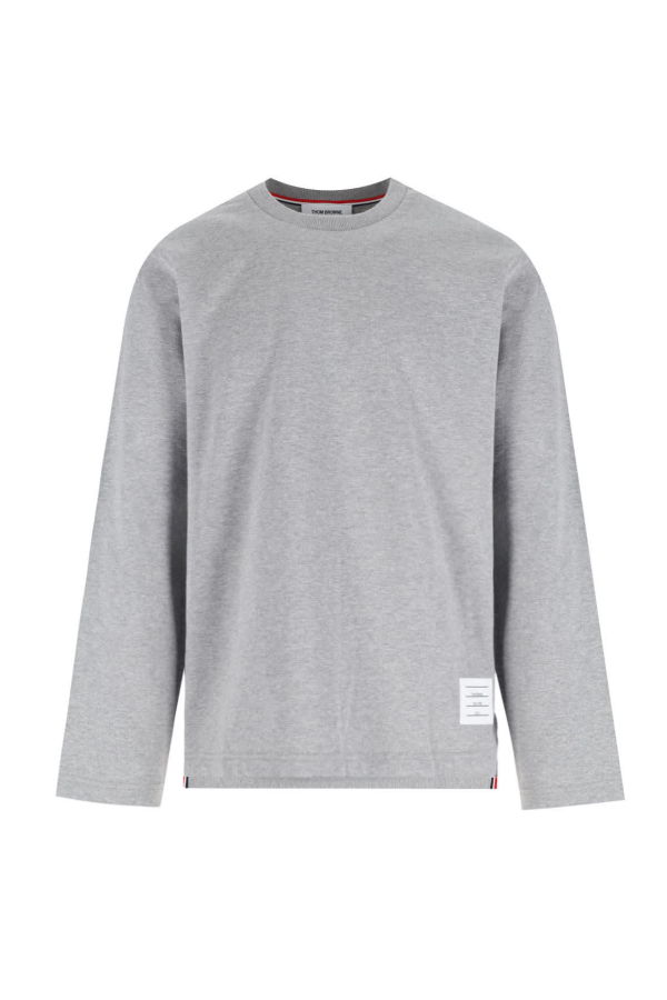 Thom Browne Logo T-Shirt - Gray
