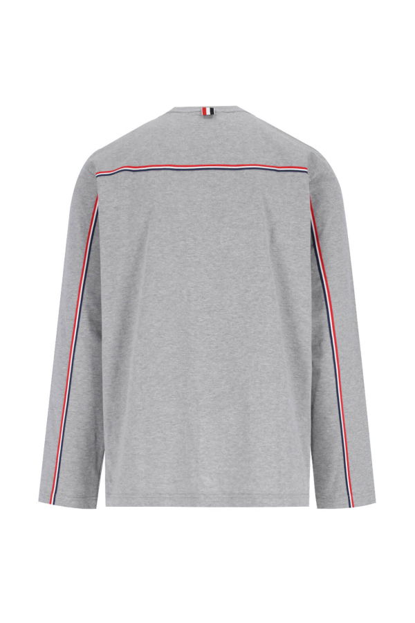Thom Browne Logo T-Shirt - Gray
