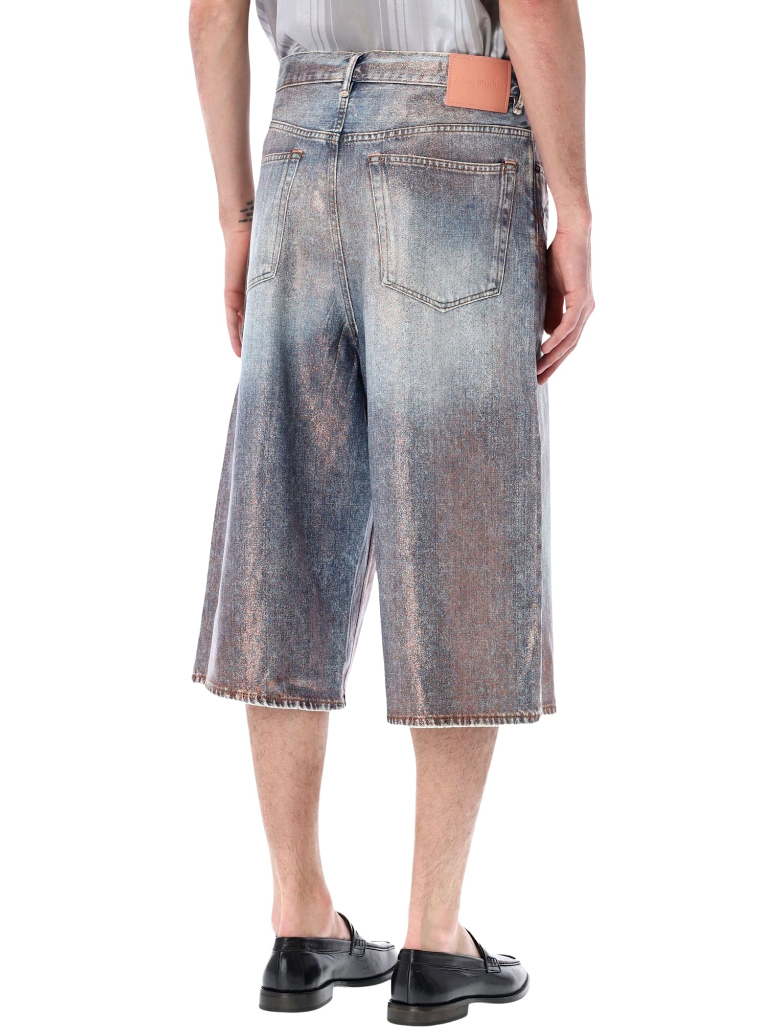 Acne Studios Judda Glitter Short - Rose Copper | Garmentory