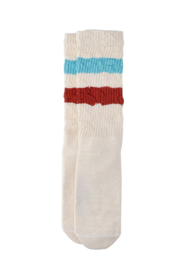 Golden Goose Striped Socks - Cream