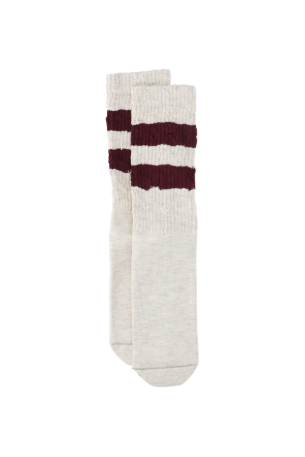 Golden Goose Striped Socks - Gray