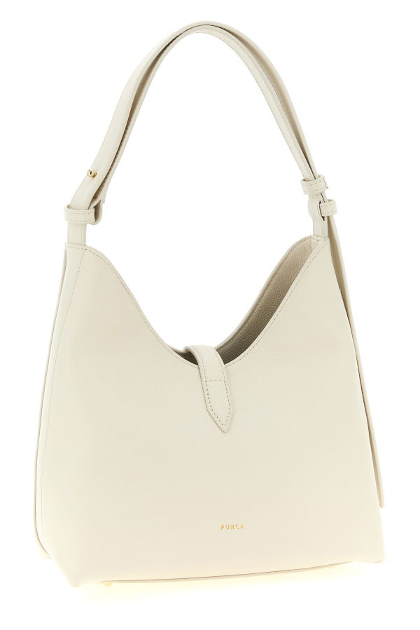Furla Goccia Small Shoulder Bag - White