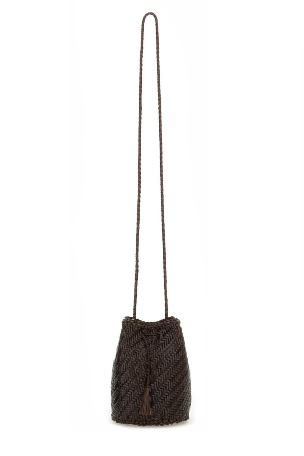 Dragon Diffusion Pompom Double Jump Clutch - Brown