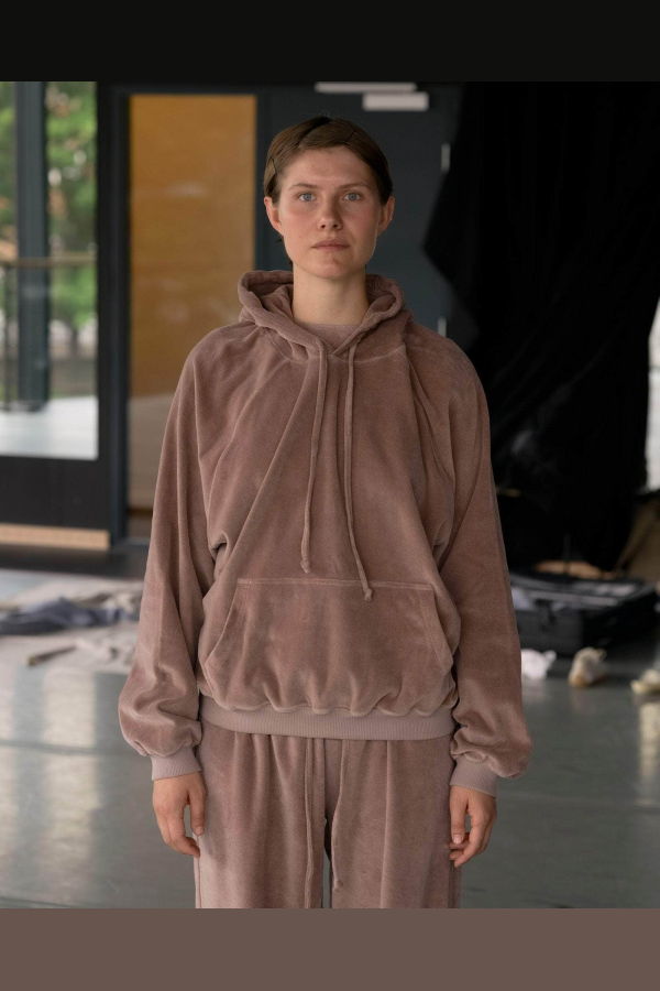 Baserange Rim Raglan Hoodie Organic Cotton Velour