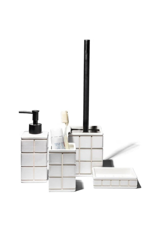 Puebco Ceramic Bath Ensemble Toilet Brush