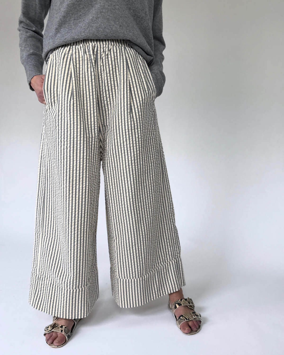 Girls of Dust Seersucker Culotte - Image 2 of 2