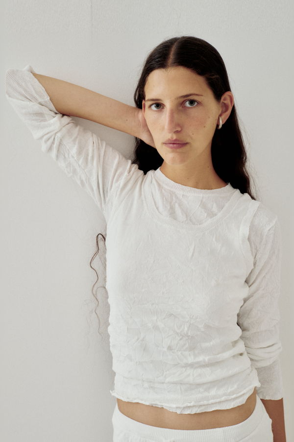 SAYAKA DAVIS NEW YORK Crinkled Pullover