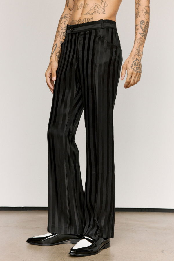 Ernest W. Baker Barr Viscose Flare Trousers