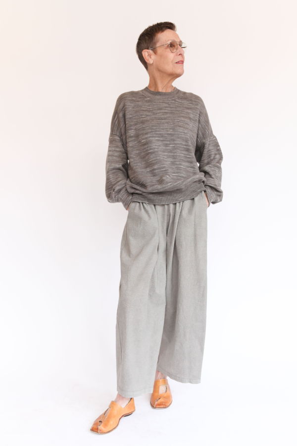 Black Crane Wide Pants