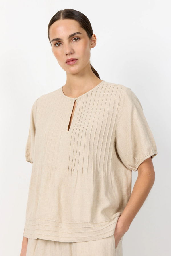 Levete Room Naja Pintuck Linen Top