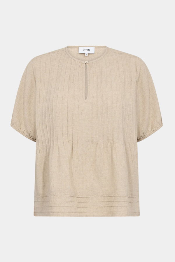 Levete Room Naja Pintuck Linen Top