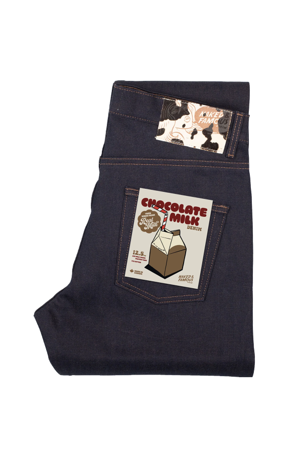 Naked & Famous True Guy Chocolate Milk Selvedge Indigo Jeans