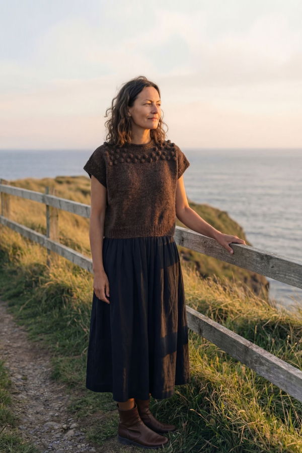 World of Crow Knotted Sweater - Mocha