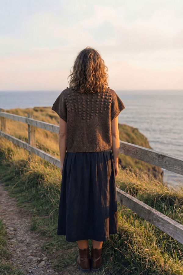 World of Crow Knotted Sweater - Mocha