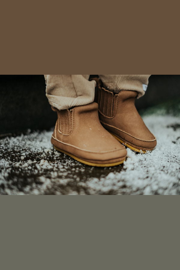 KIDS Donsje Skib Booties - Truffle Nubuck