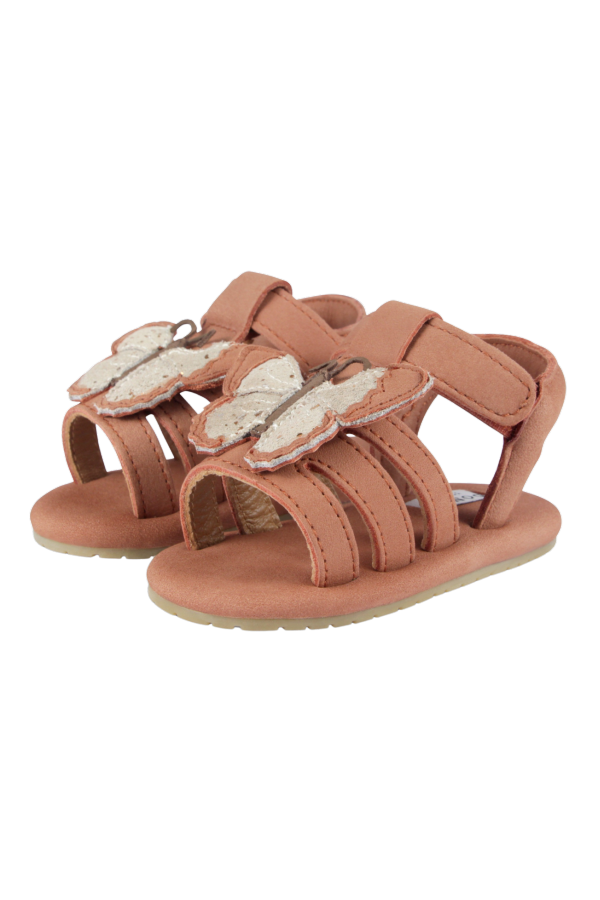 KIDS Donsje Tuti Sky Sandals Papillon Sandals - Walnut Nubuck