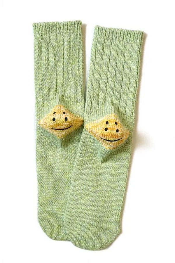 Kapital 56 Yarns 3x1 Rib Rainbowy Happy Heel Socks