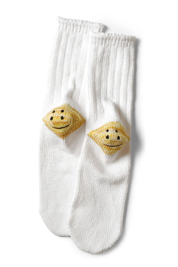 Kapital 56 Yarns 3x1 Rib Rainbowy Happy Heel Socks