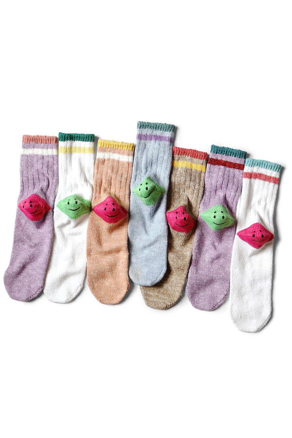 Kapital 60 Yarns Ivy Rainbowy Happy Heel-Hold Socks