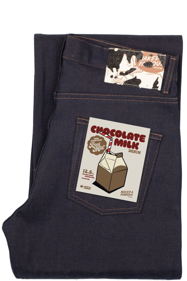 Naked & Famous Strong Guy Chocolate Milk Selvedge Jeans
