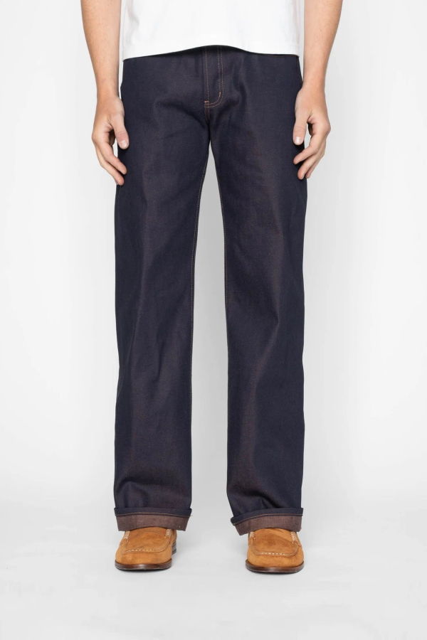 Naked & Famous Strong Guy Chocolate Milk Selvedge Jeans