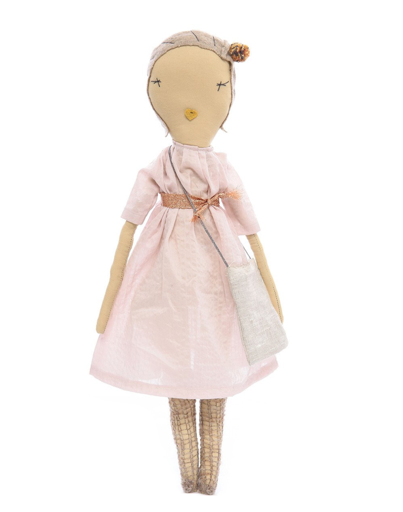 Poupée en tissu blonde - 30 cm