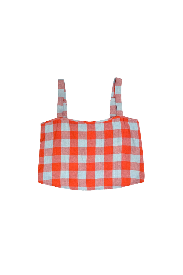 Ali Golden Silk Noil Button Back Tank