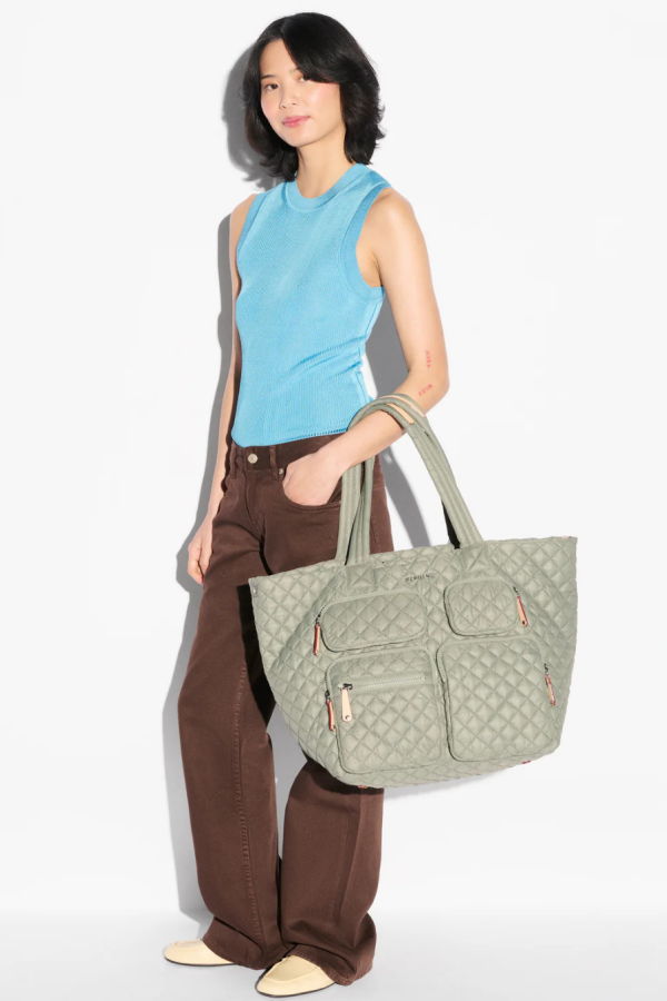 MZ Wallace Large Metro Travel Tote - Agave Green
