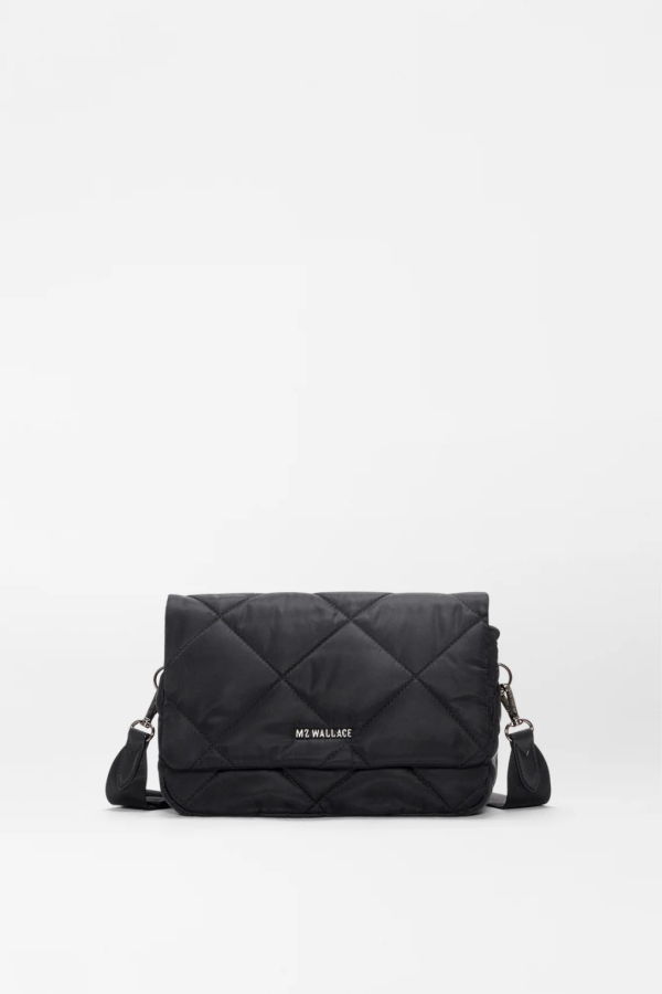 MZ Wallace Madison Flap Crossbody - Black